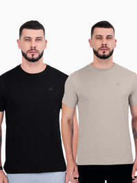 clanshans, supernox, t-shirts, roundneck, discount tshirts, combo offers, black and light grey