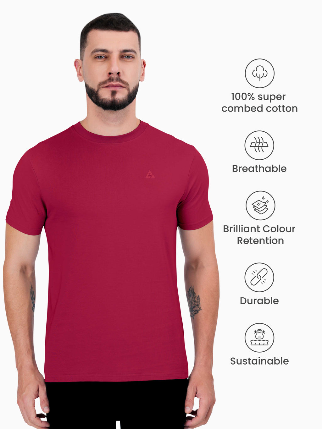 clanshans, supernox, t-shirts, roundneck, discount tshirts, combo offers, maroon tshirts